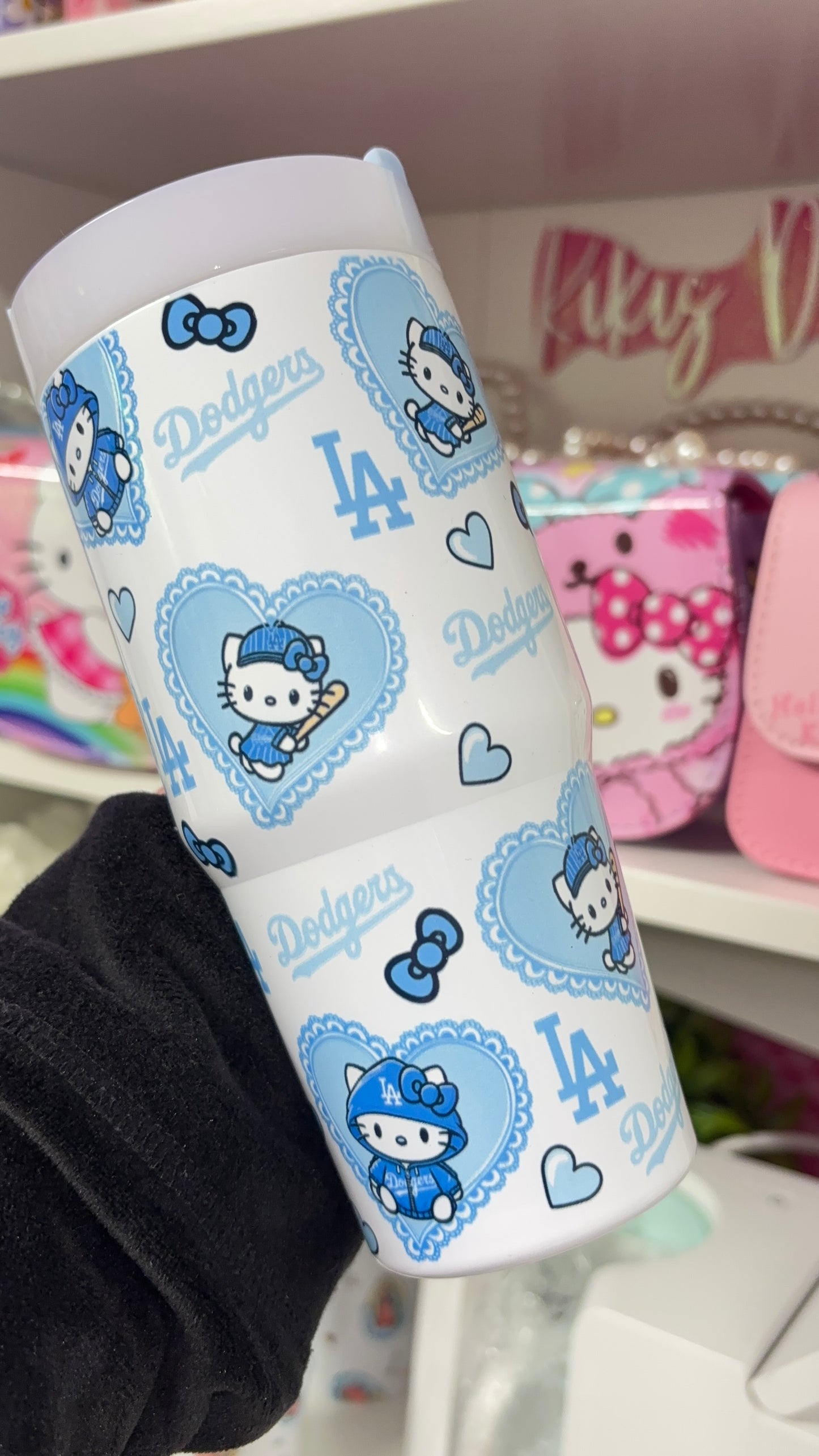 Hello Kitty Dodgers 14 oz Mini Tumbler