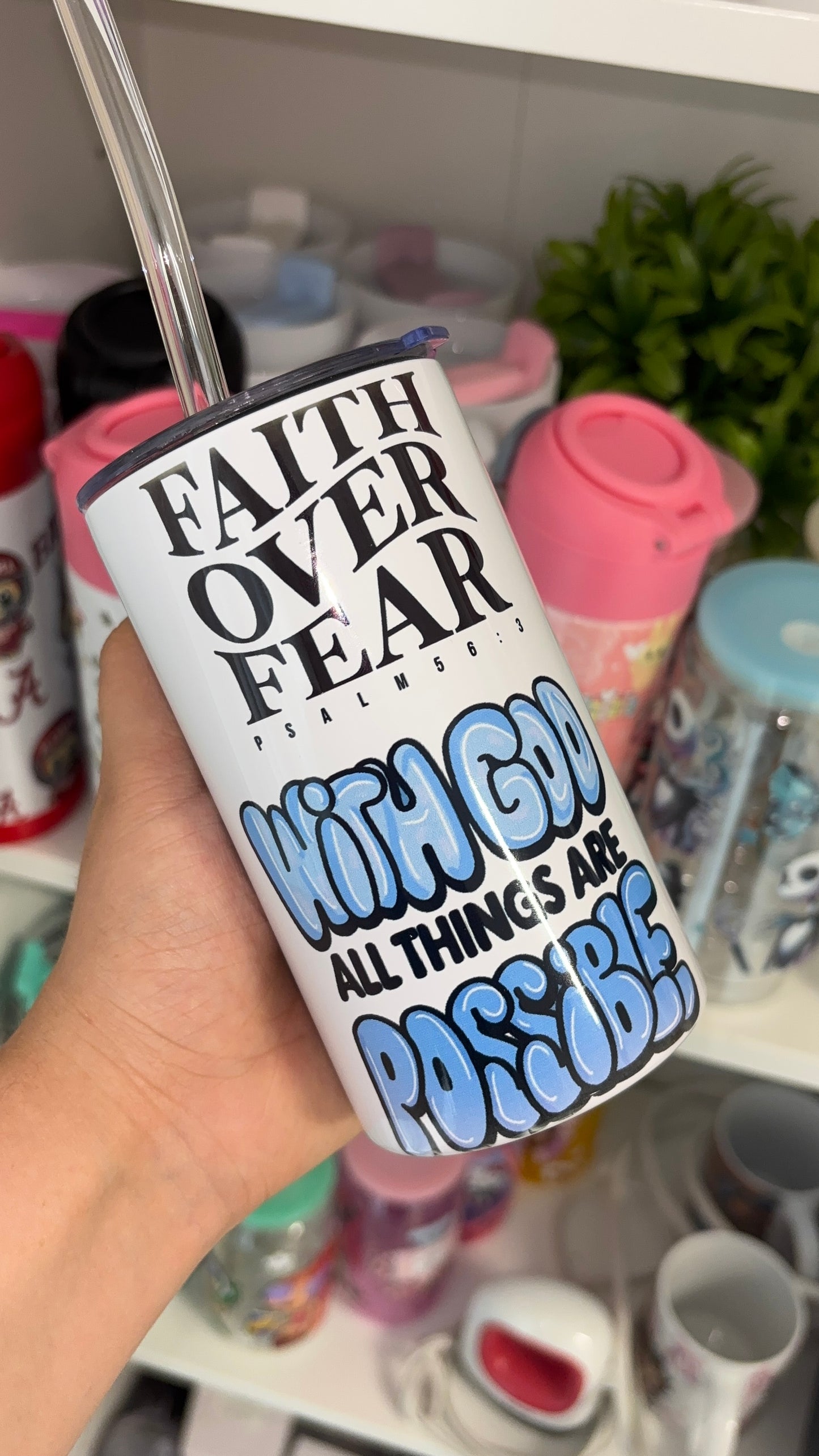 All We Need Is Jesus 12 oz Mini Tumbler