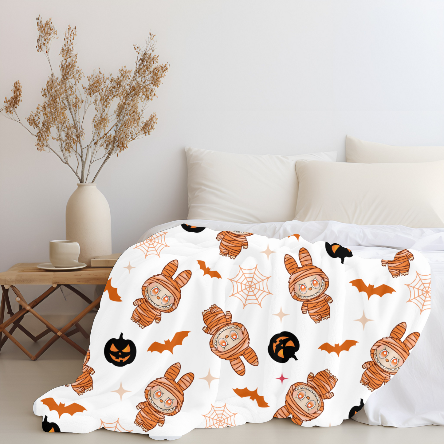 Halloween Labubu Cuddle Cloud Plush Blanket