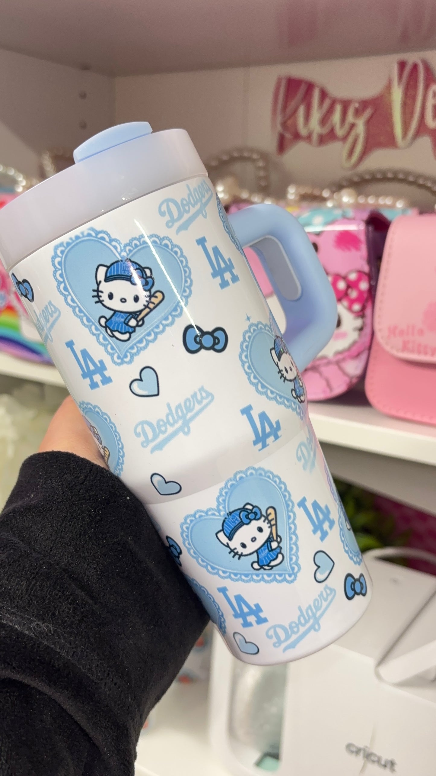 Hello Kitty Dodgers 14 oz Mini Tumbler