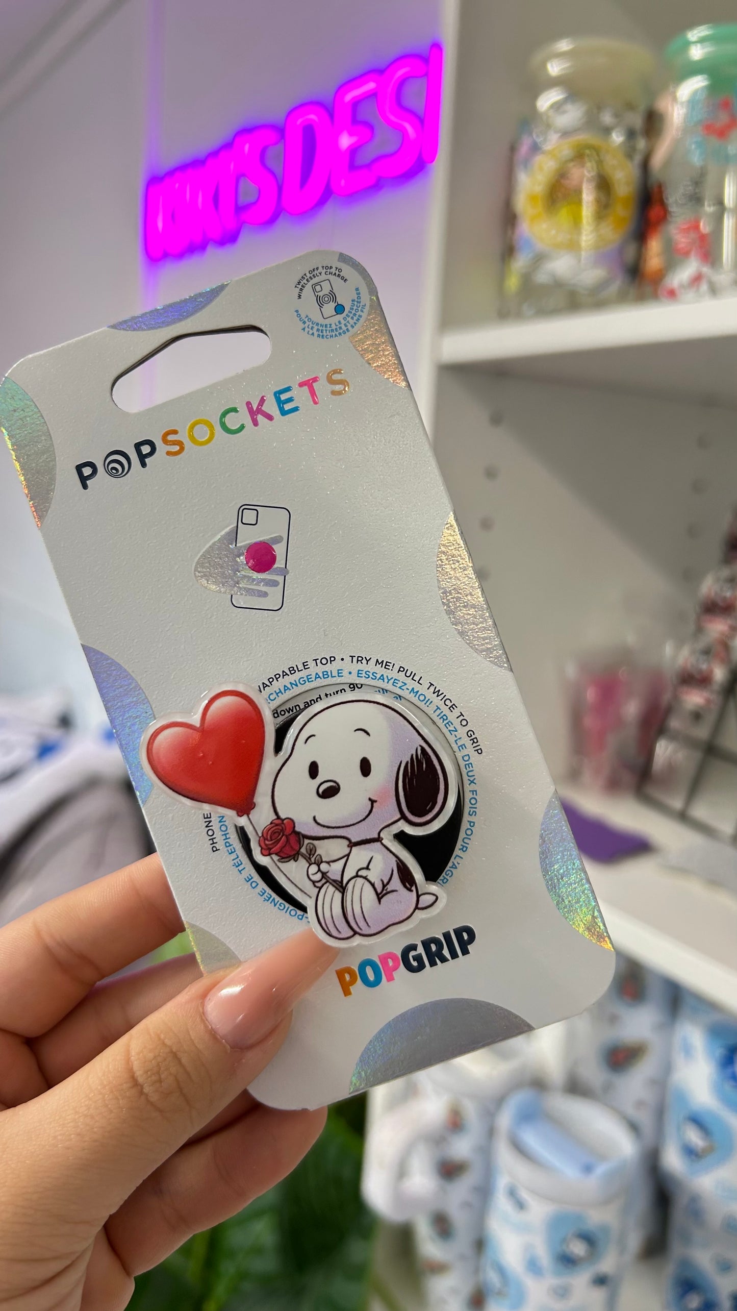 Snoopy Love Popsocket