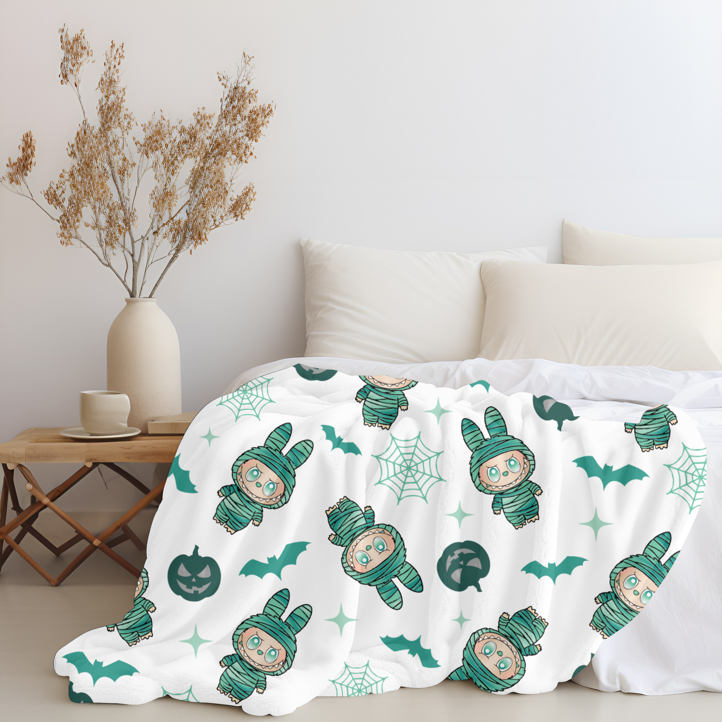 Halloween Labubu Cuddle Cloud Plush Blanket