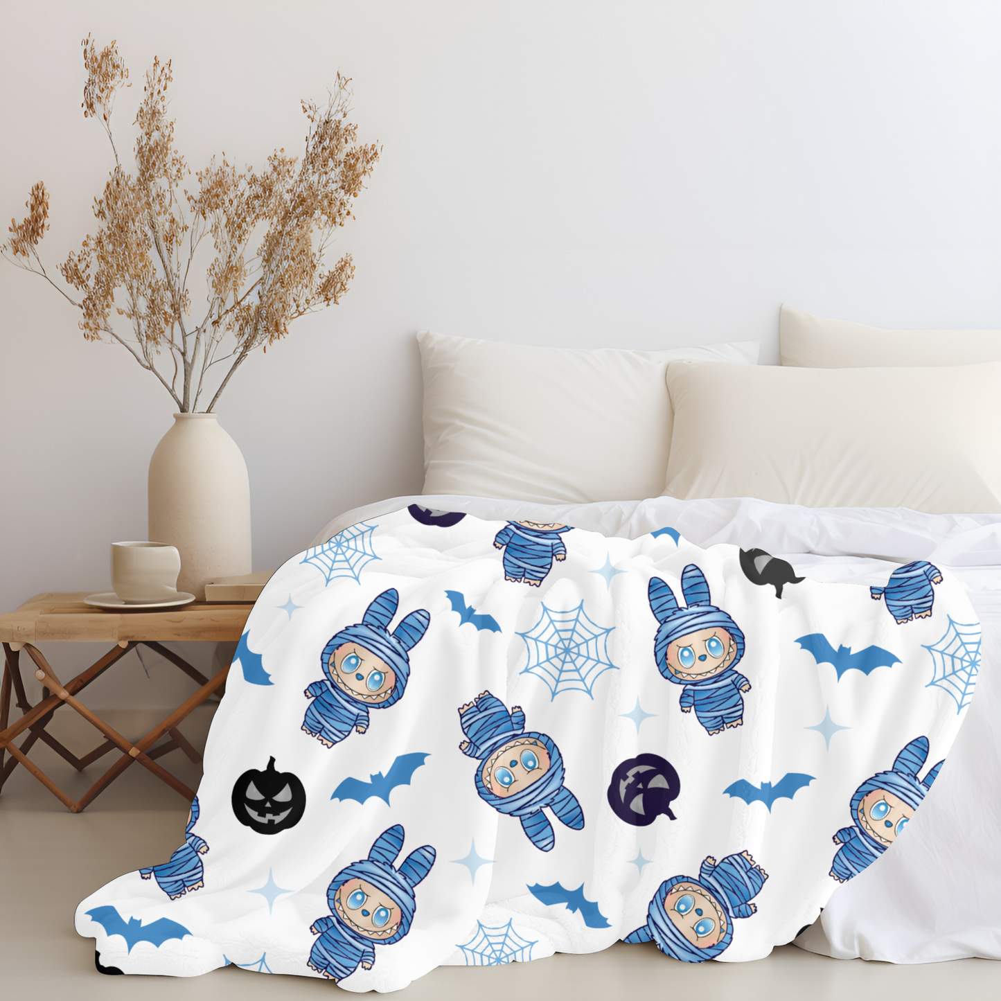 Halloween Labubu Cuddle Cloud Plush Blanket