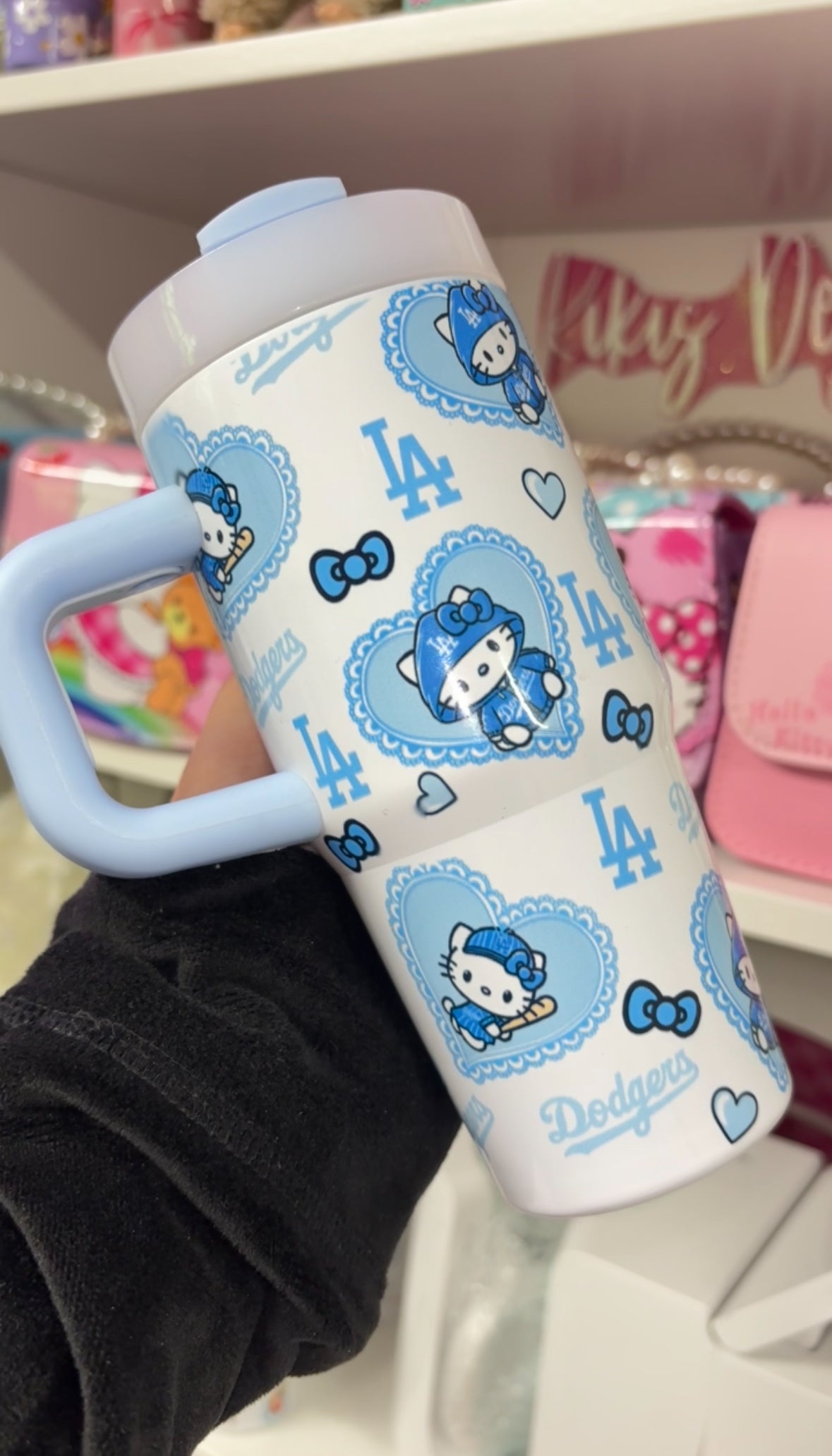 Hello Kitty Dodgers 14 oz Mini Tumbler
