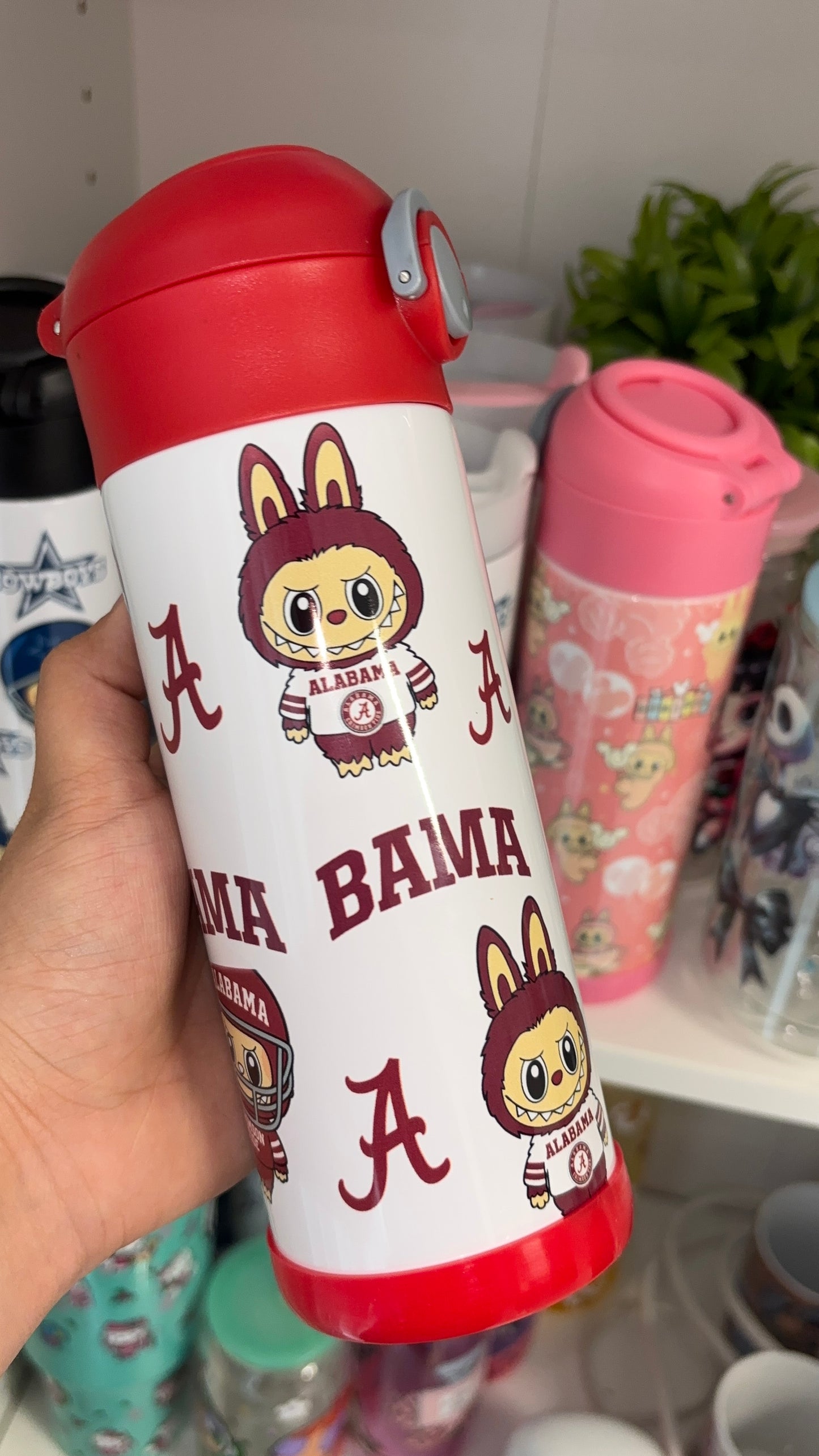 Alabama Crimson Tide x Labubu Tumbler