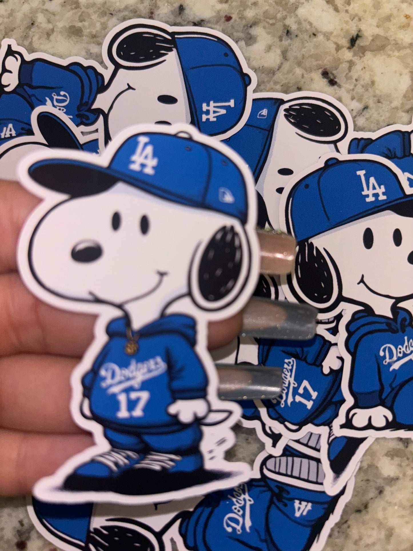Snoopy x Dodgers Stickers