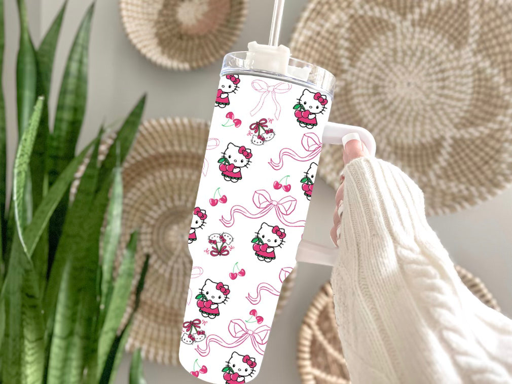 Cherry Sweet Kitty 40 oz tumbler