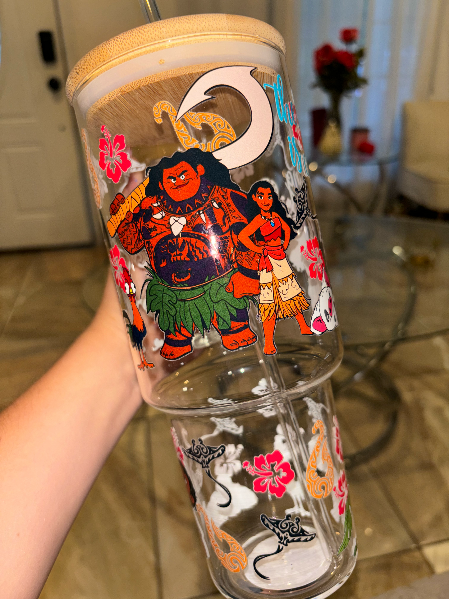 Moana 40 oz Glass Tumbler