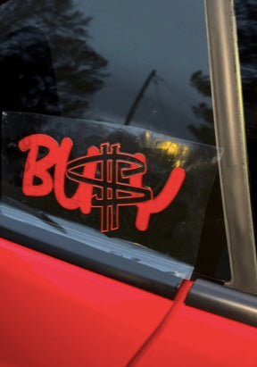 BU$Y Decal Sticker | Vinyl Decal | Windshield Banner | Car Banner| Car Sticker