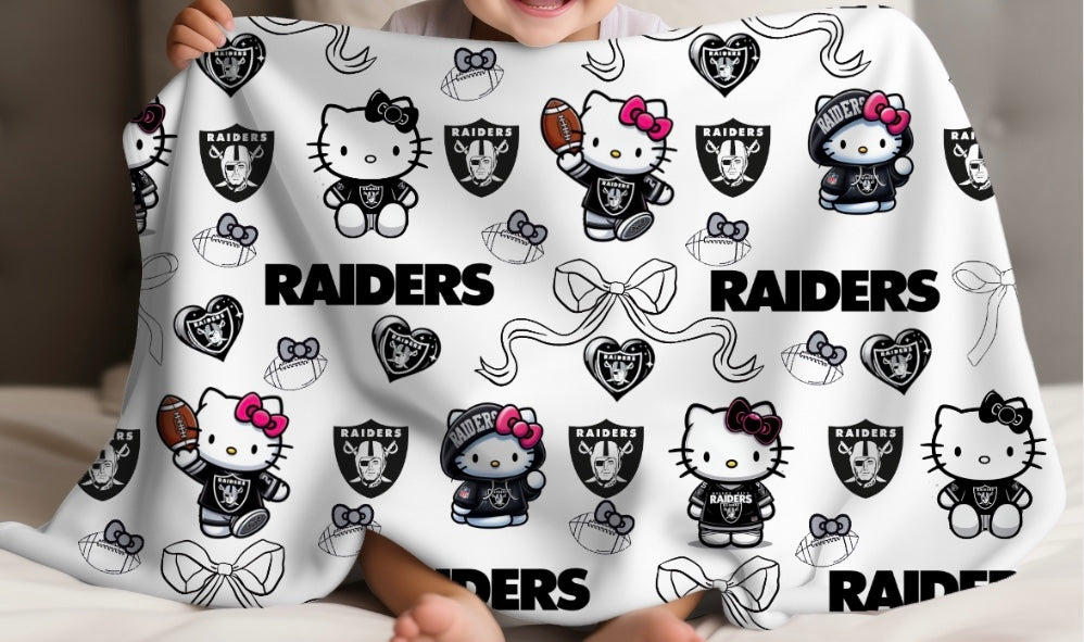 Hello Kitty X Raiders Plush Blanket