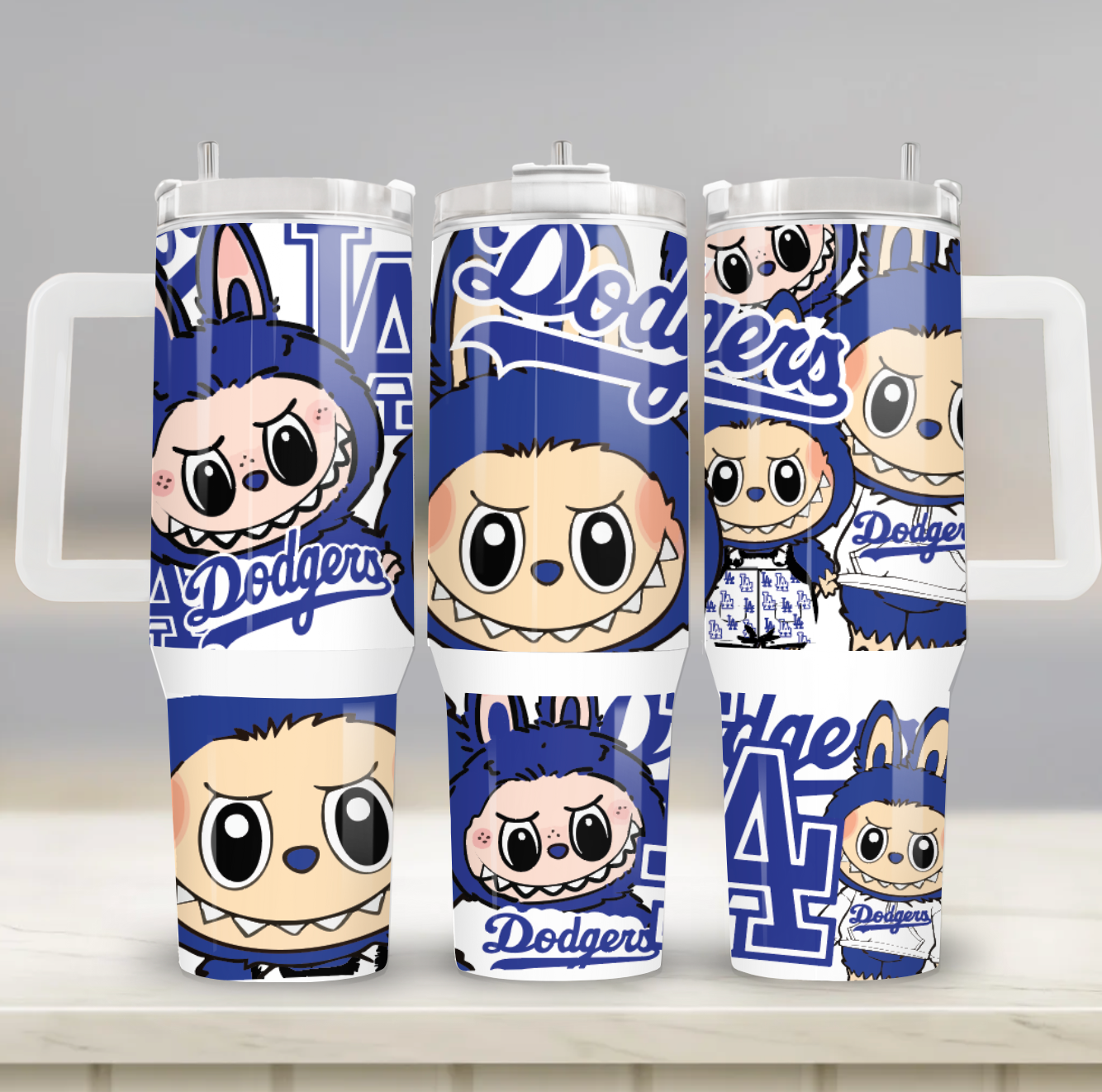 Labubu x Dodgers Tumbler Wrap | 40 oz Tumbler Wrap | Digital Download