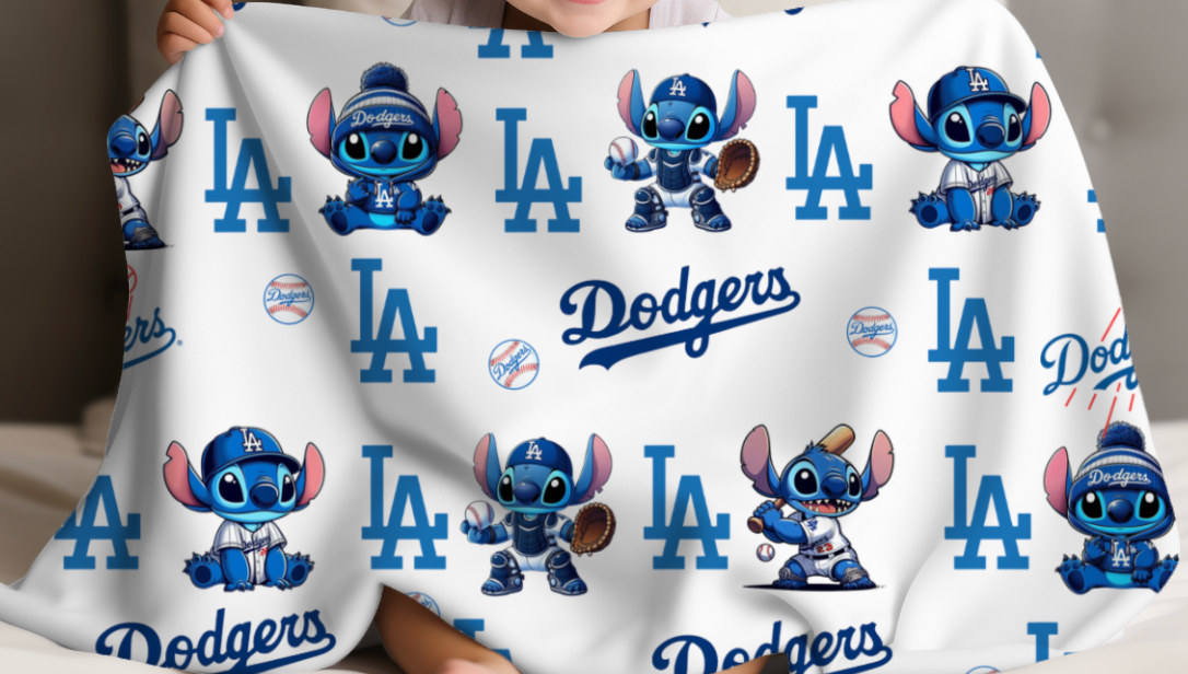 Los Angeles x Stitch Plush Blanket