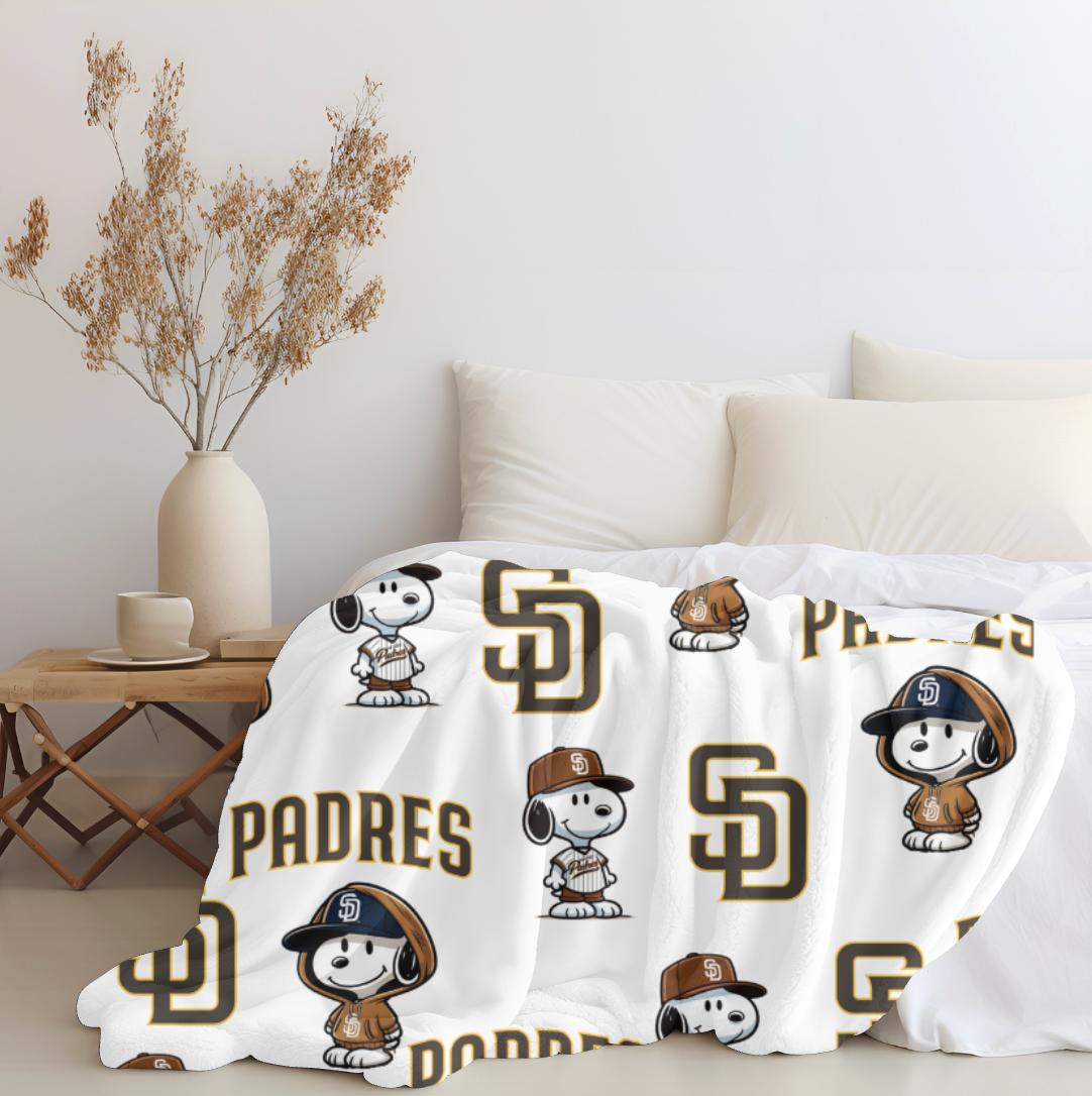 Padres x Snoopy Plush Blanket