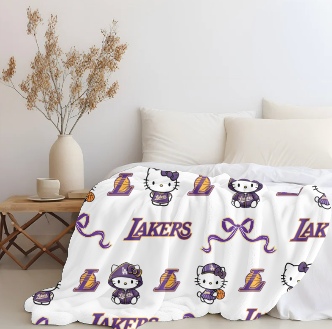 Lakers x HK Plush blanket