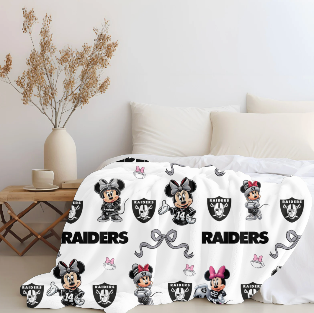 Raiders x Mini Plush blanket