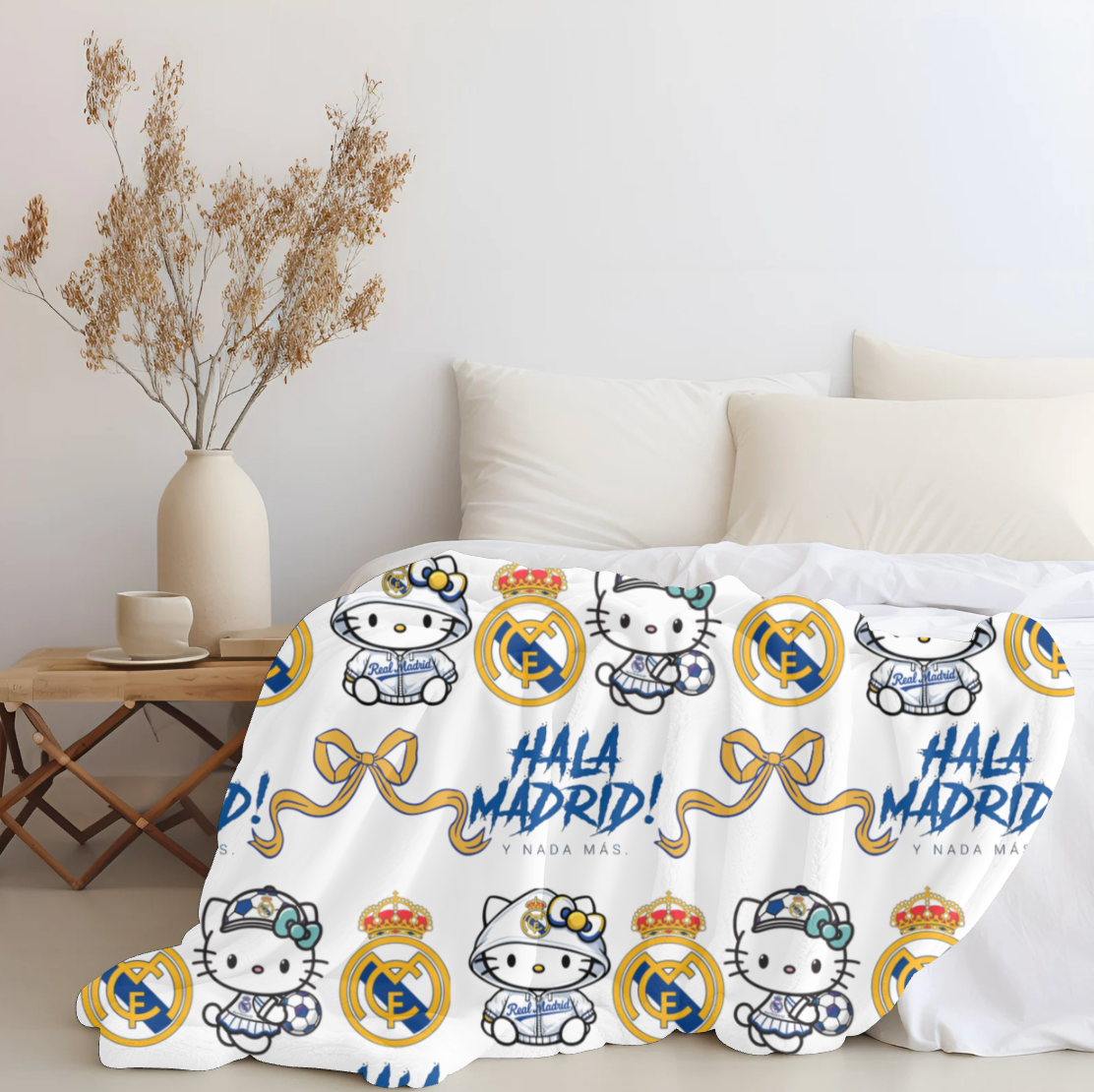 HK x Madrid Plush blanket