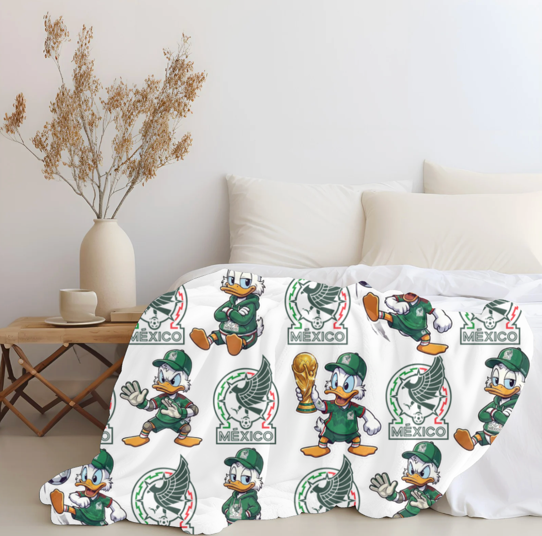Donald Duck x Mexico Plush Blanket
