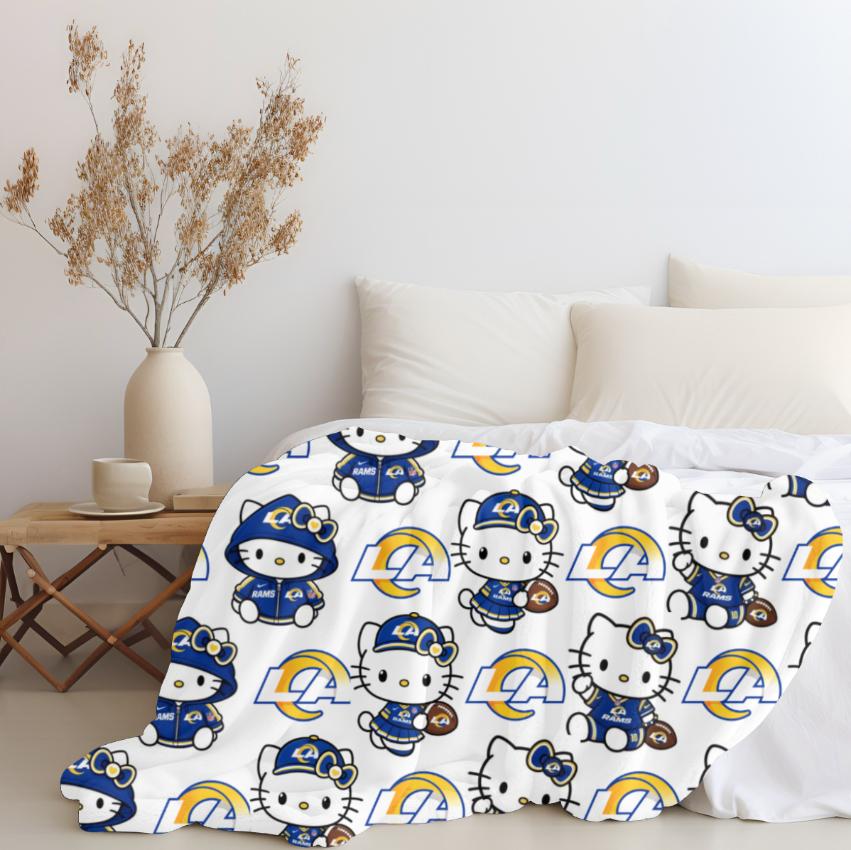 Hello Rams Plush Blanket