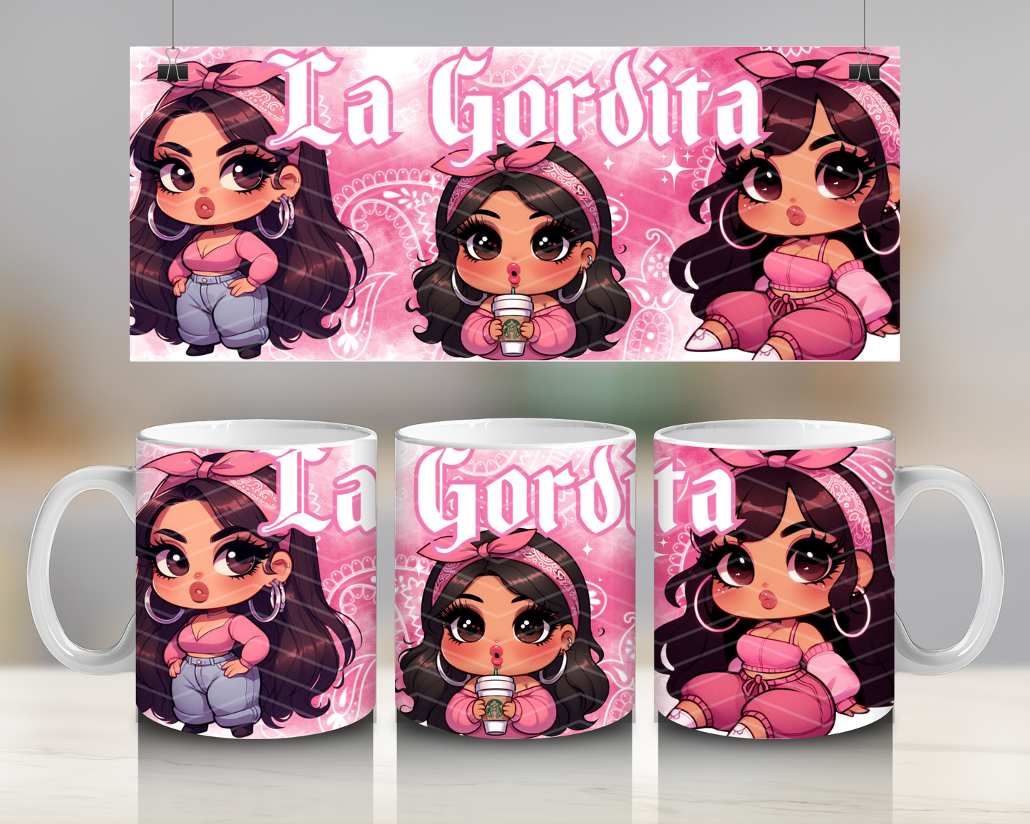 La Gordita Mug Wrap | Digital Download