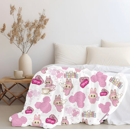 LabubuLand Plush Throw Blanket