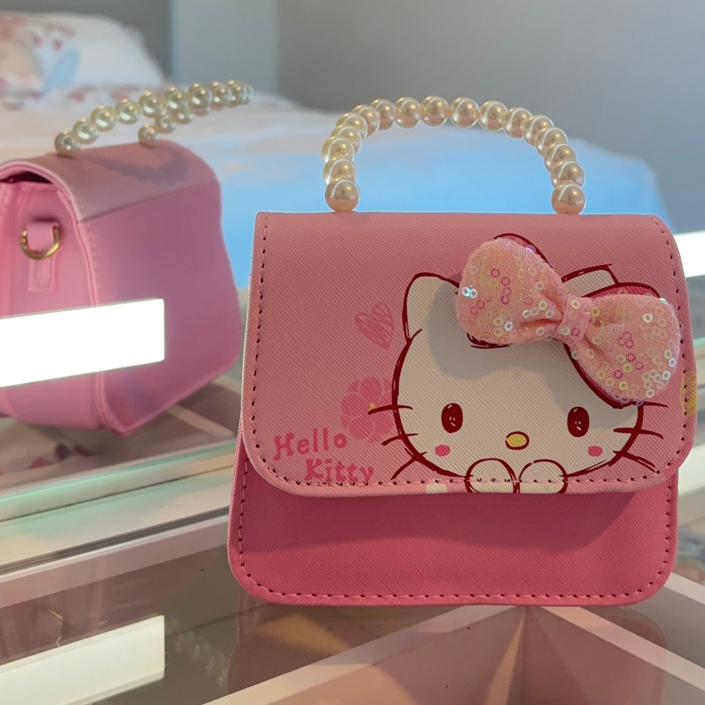 Mini Hello Kitty Purse with Shoulder Strap
