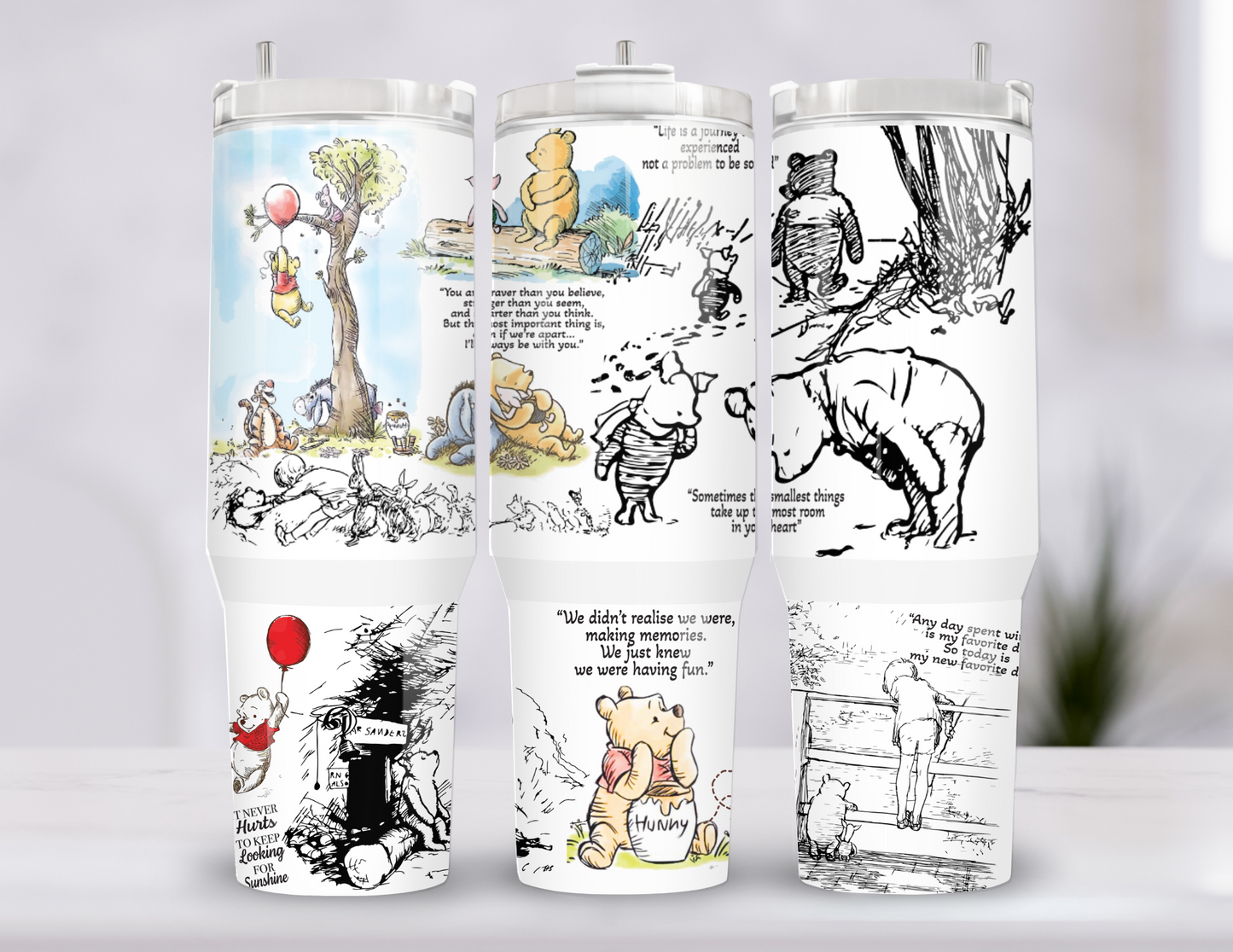 Winnie the Pooh | 40 oz Tumbler Wrap | Digital Download