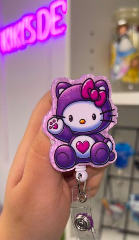 Hello Kitty Carebear Badge Reel