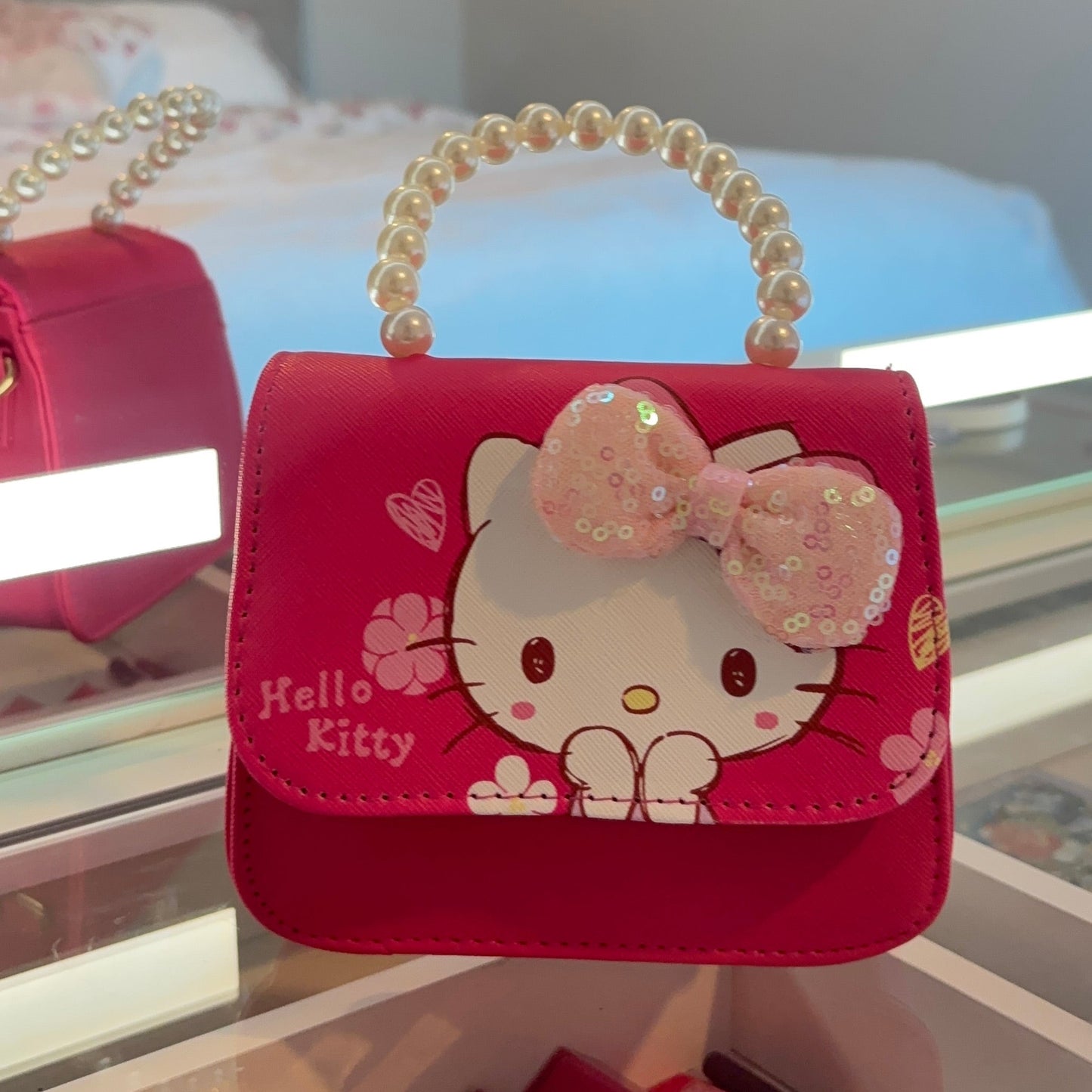 Mini Hello Kitty Purse with Shoulder Strap