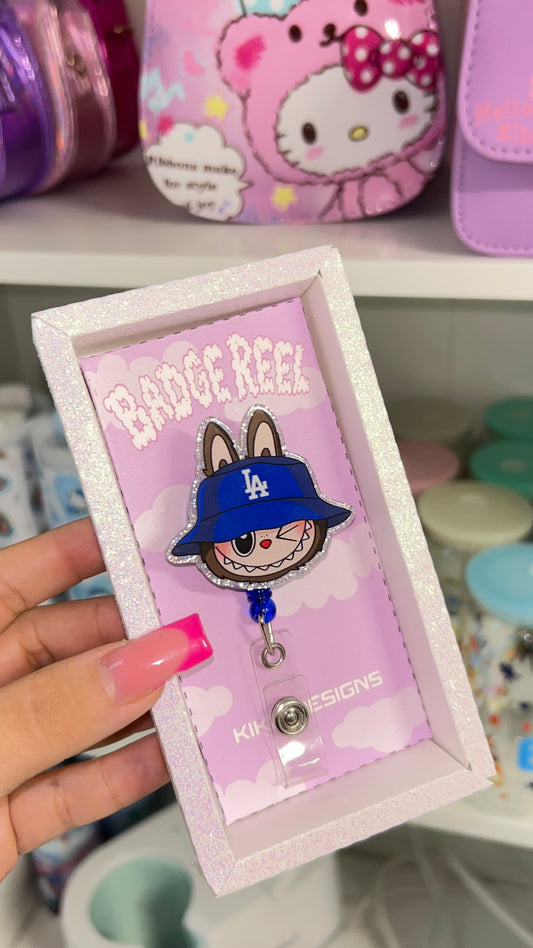 Dodgers x Labubu Badge Reel