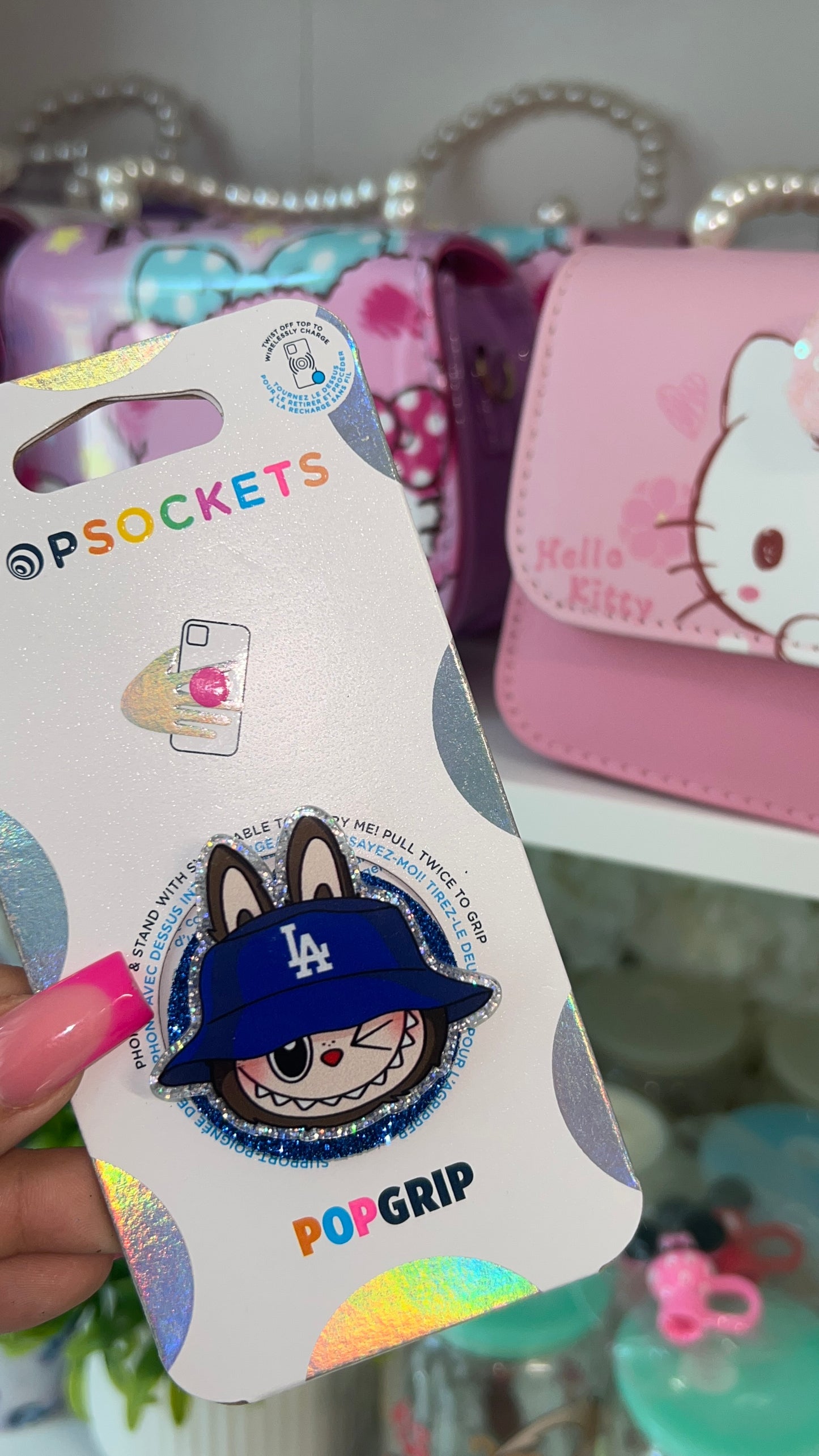 Labubu x Dodgers Popsocket