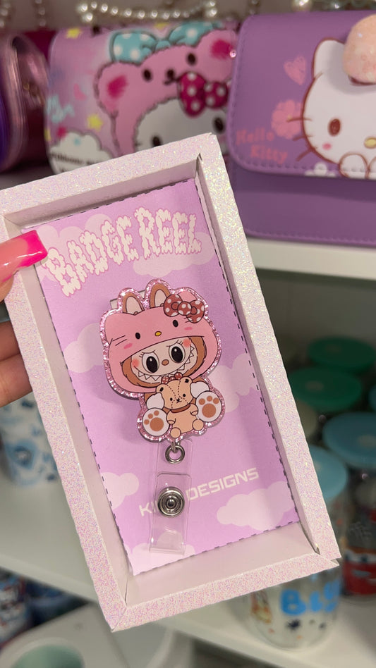 Hk x Labubu Badge Reel