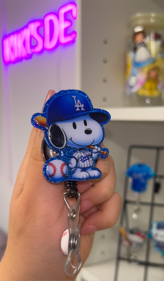 Snoopy Dodgers Badge Reel