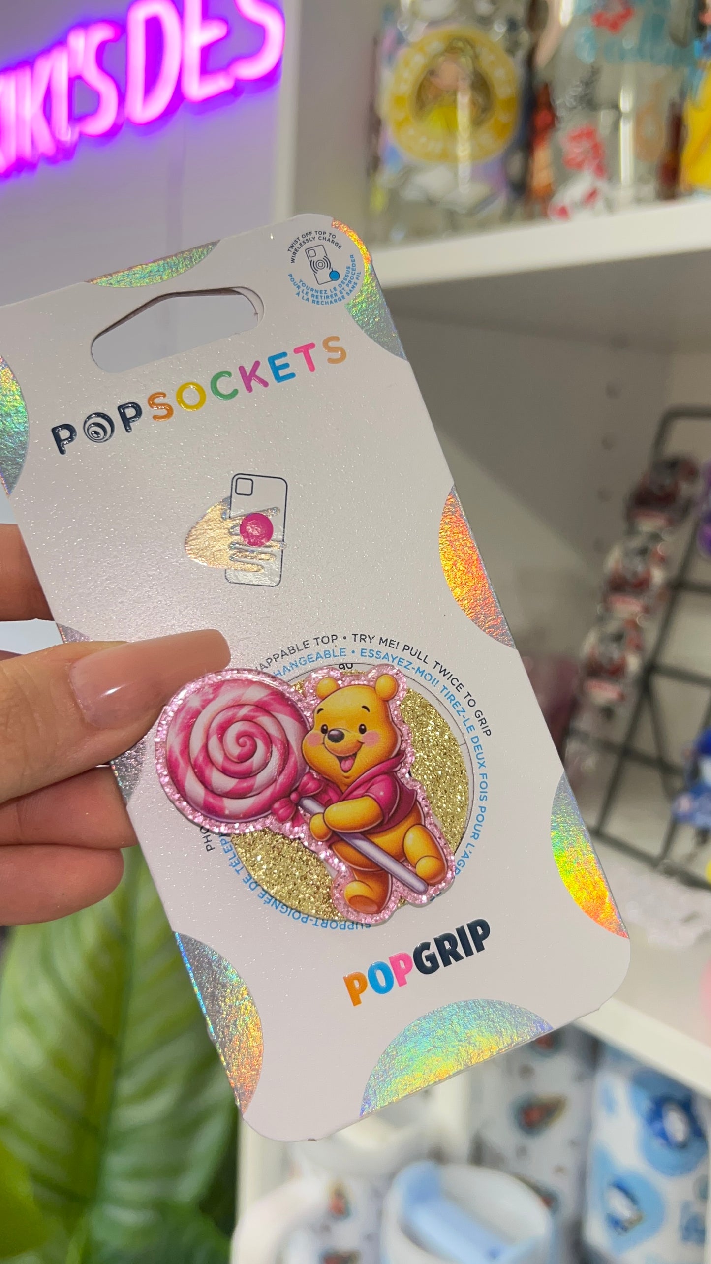 Candy Pooh Bear Popsocket