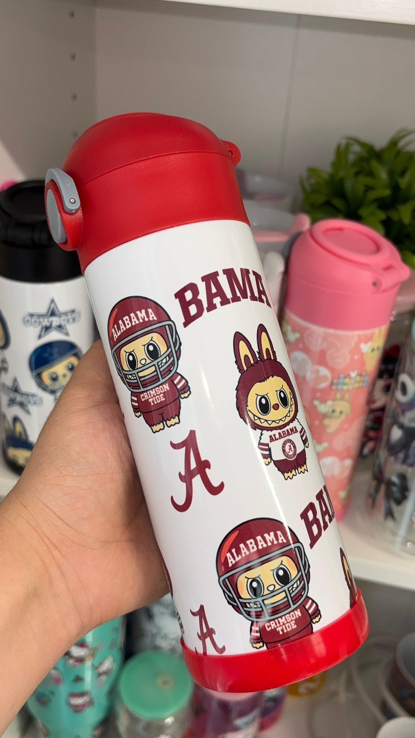 Alabama Crimson Tide x Labubu Tumbler
