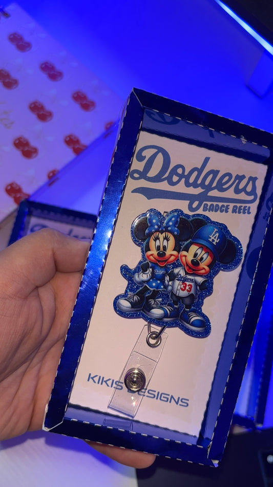 Dodgers x Mickey and Minnie Badge Reel