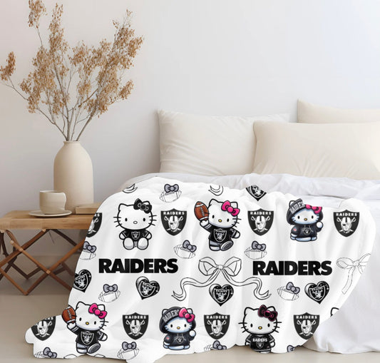 Hello Kitty X Raiders Plush Blanket