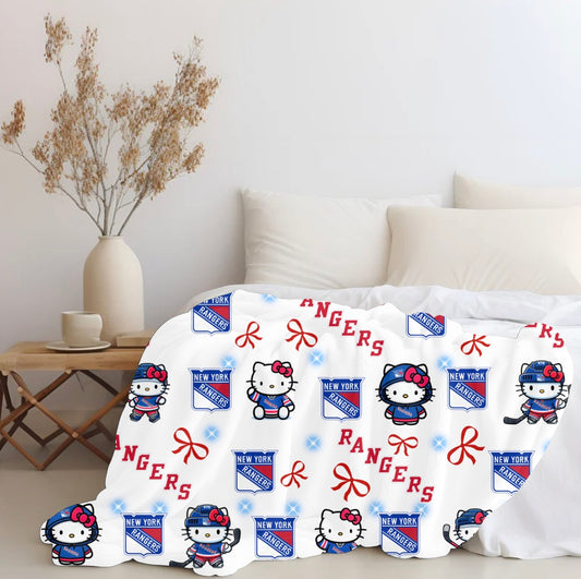 Hello Kitty X Rangers Plush Blanket