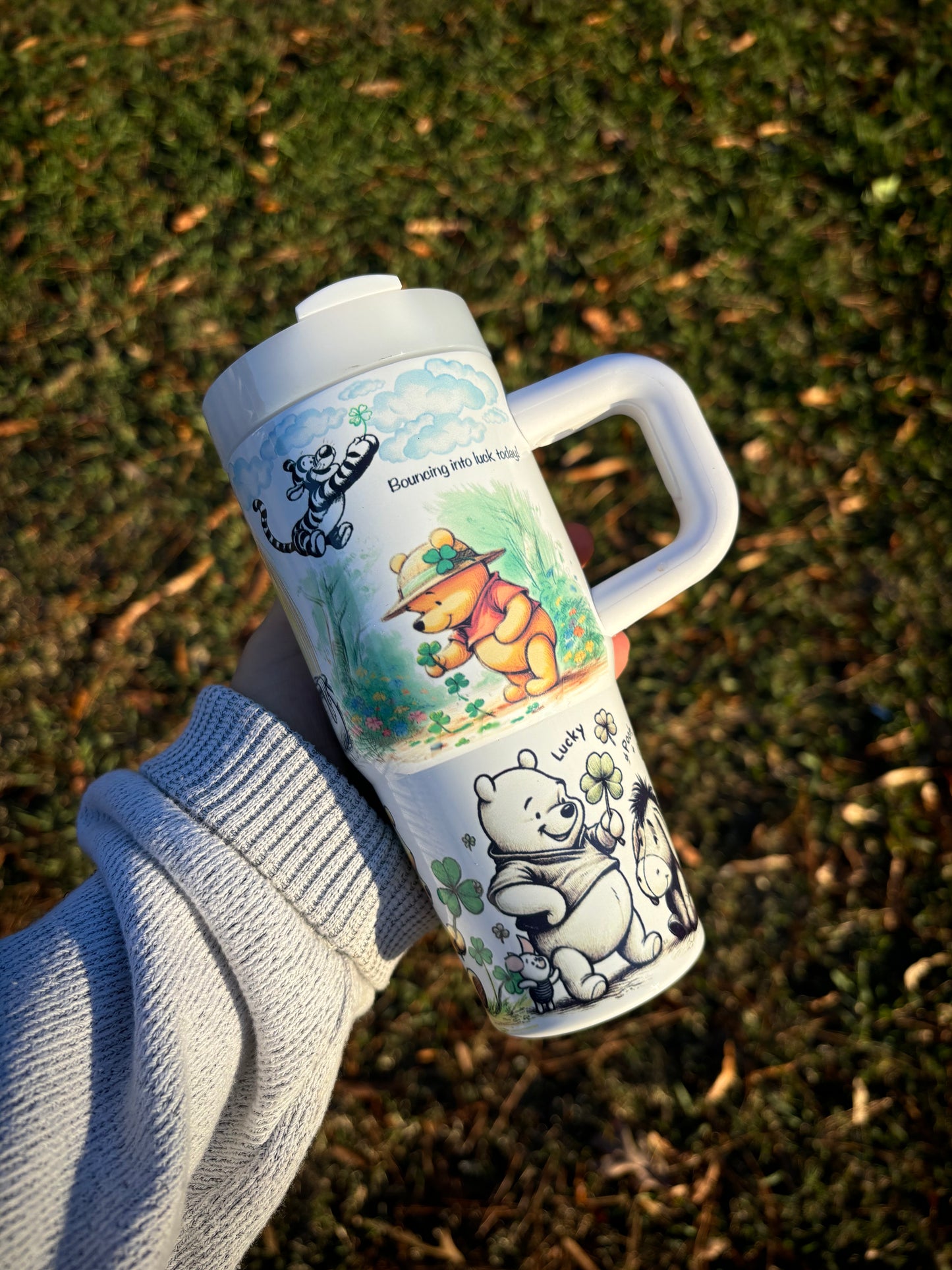 Lucky Pooh 14 oz Tumbler