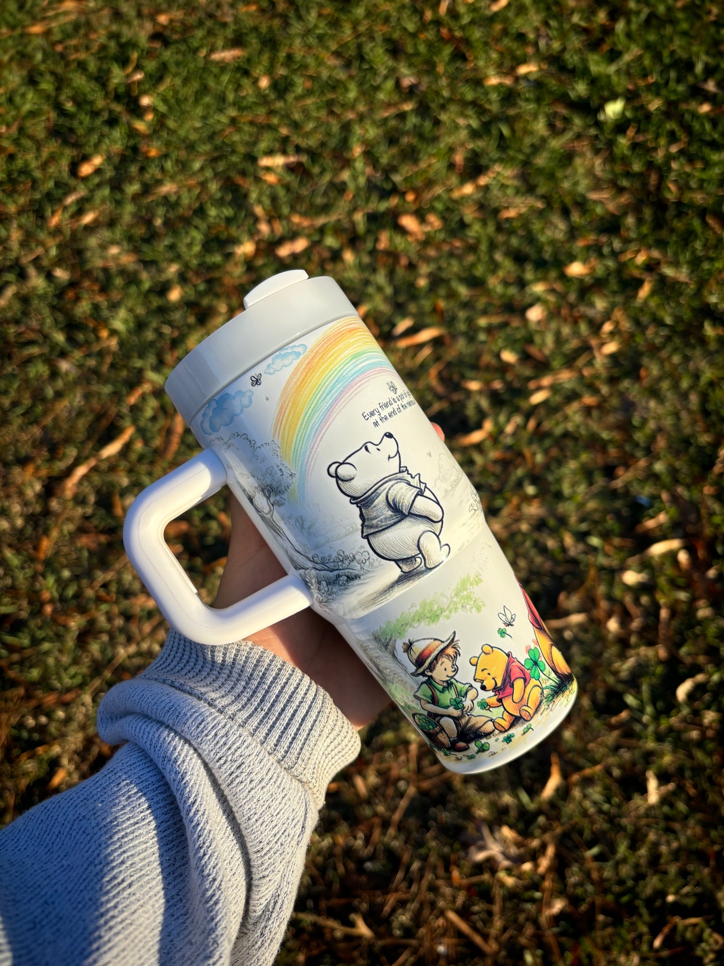 Lucky Pooh 14 oz Tumbler