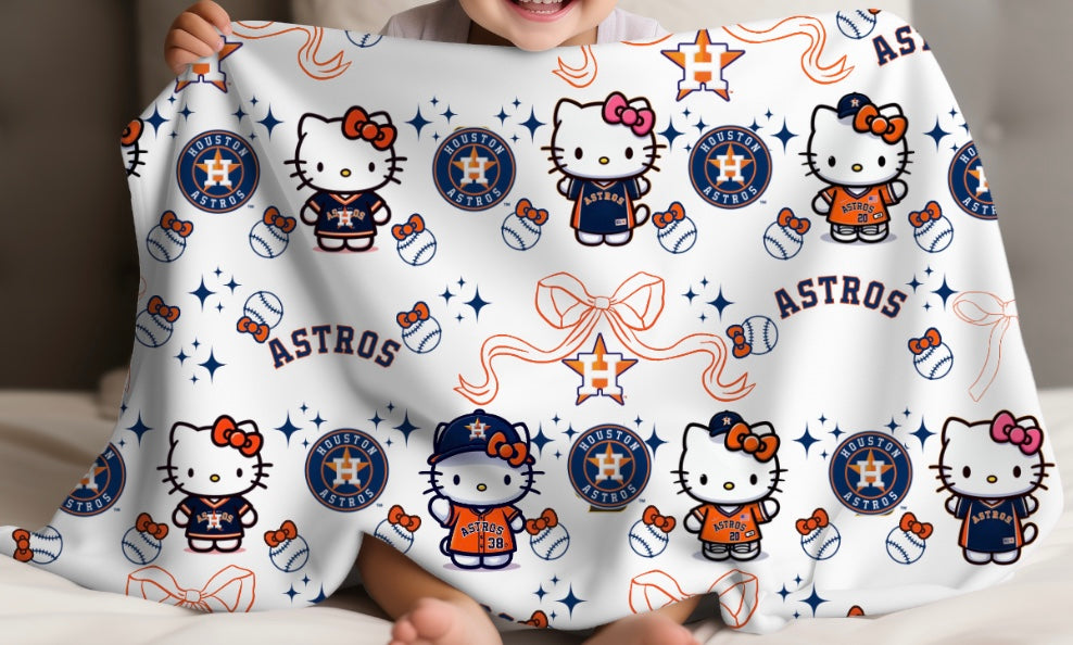 Hello Kitty X ASTROS Plush Blanket