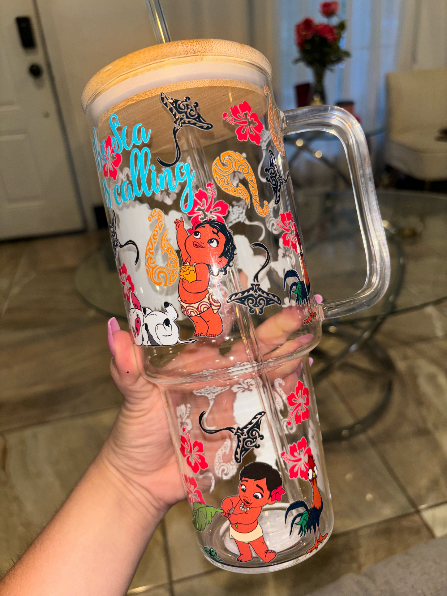 Moana 40 oz Glass Tumbler