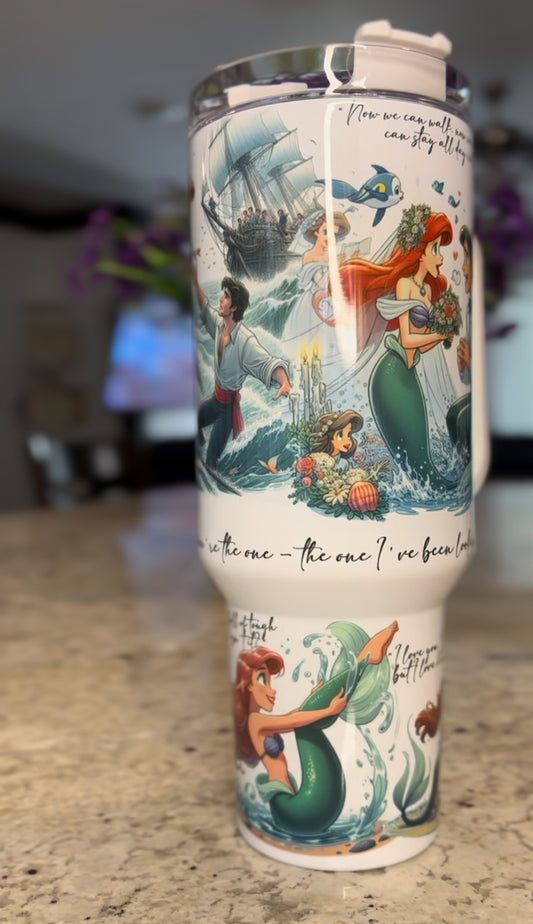 Little Mermaid 40 oz Tumbler