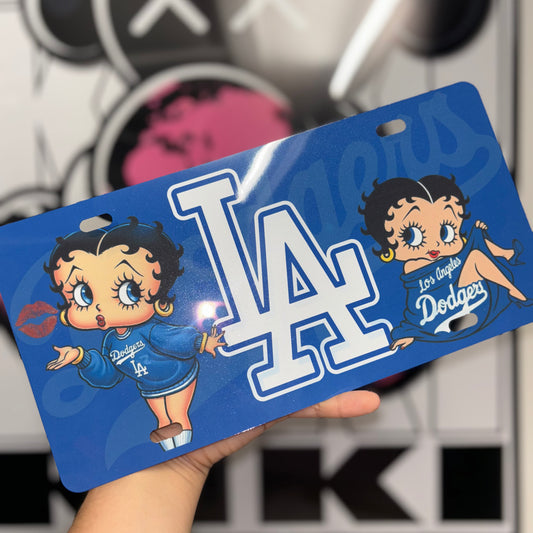 Dodgers x Betty Boop | License Plate