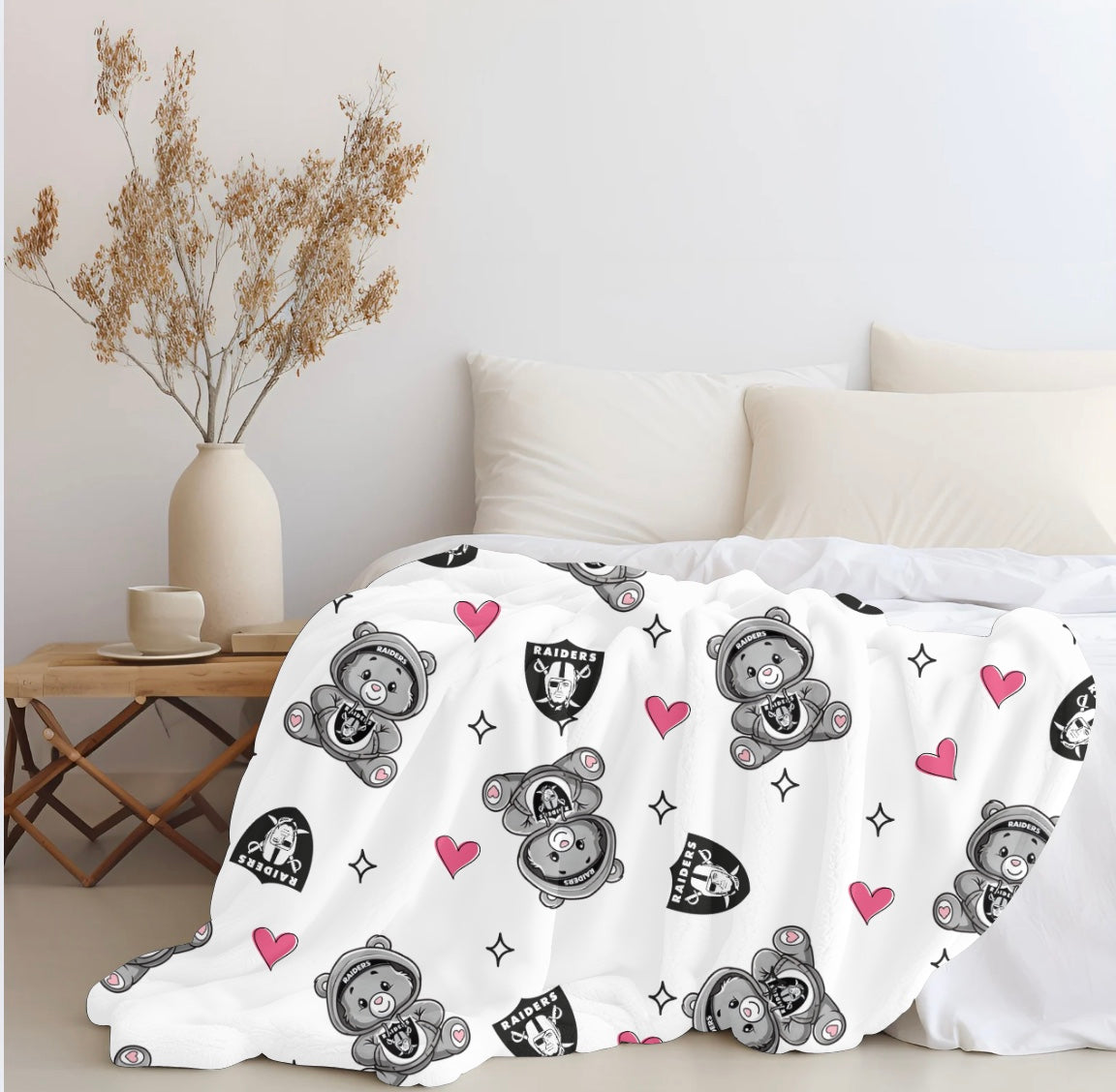 Care Bear x Raiders Plush Blanket