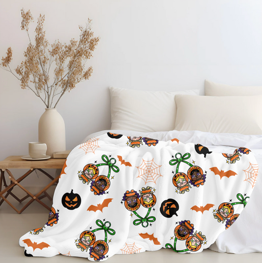 Halloween Crybaby Plush Throw Blanket