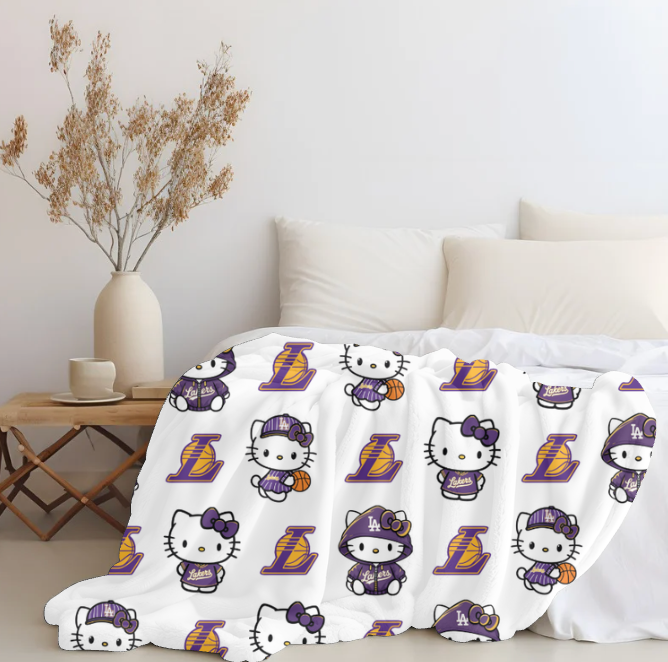 Lakers x HK Plush blanket