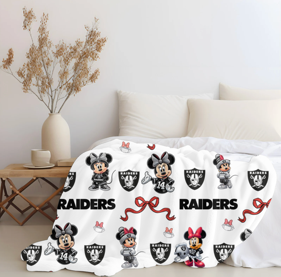 Raiders x Mini Plush blanket