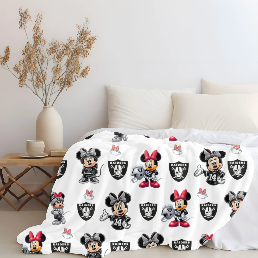 Raiders x Mini Plush blanket