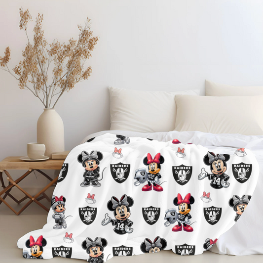 Raiders x Mini Plush blanket