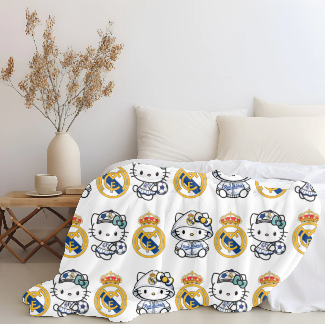 HK x Madrid Plush blanket